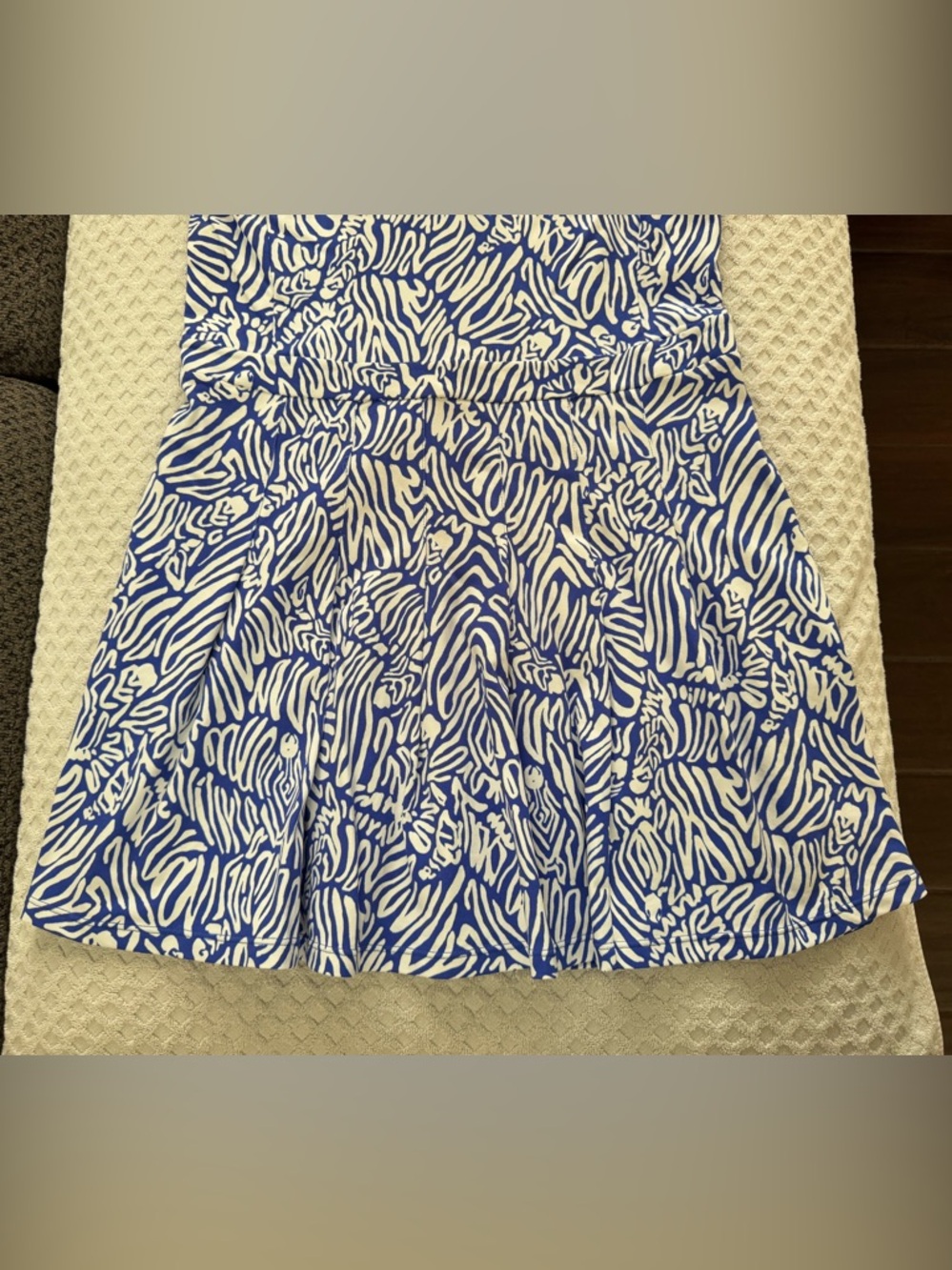 🆕 Lilly Pulitzer Luxletic Alona Dress Martinique Blue White UPF 50+ Medium - Picture 5 of 13
